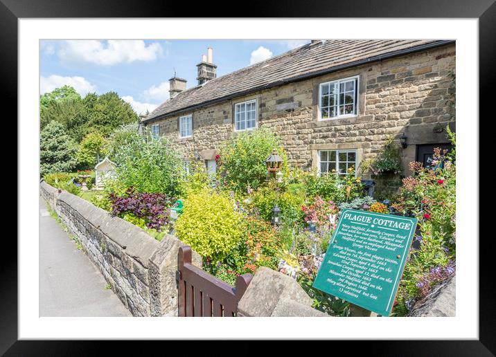 Plague Cottage, Eyam Framed Mounted Print by Graham Custance