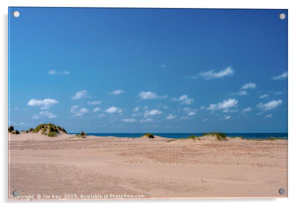 Holkham Sand Dunes Norfolk Acrylic by Jim Key