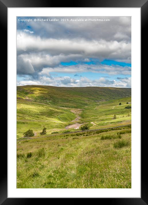 The Hudes Hope Valley, Teesdale (2) Framed Mounted Print by Richard Laidler