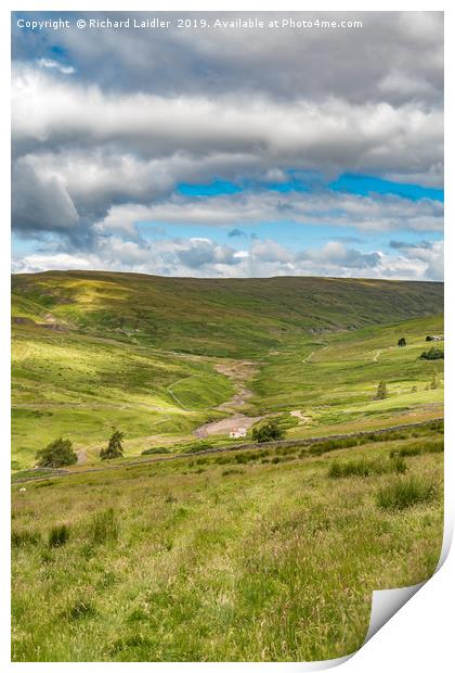 The Hudes Hope Valley, Teesdale (2) Print by Richard Laidler