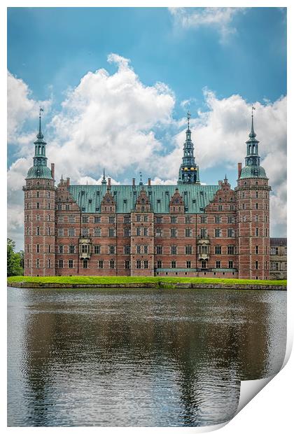 Frederiksborg Castle Lakeside Facade Print by Antony McAulay