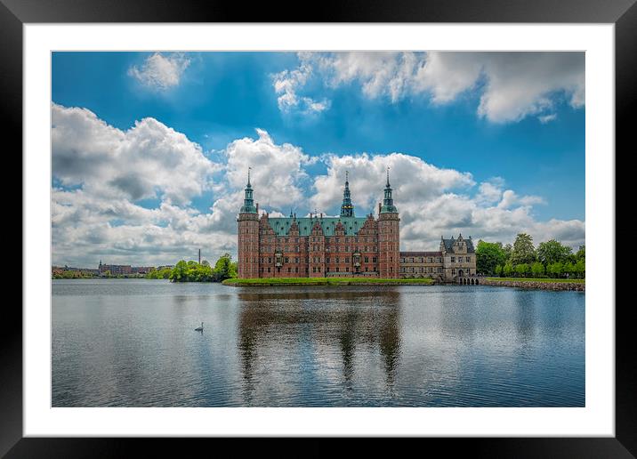 Frederiksborg Castle Lakeside View Framed Mounted Print by Antony McAulay