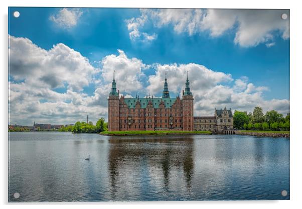 Frederiksborg Castle Lakeside View Acrylic by Antony McAulay