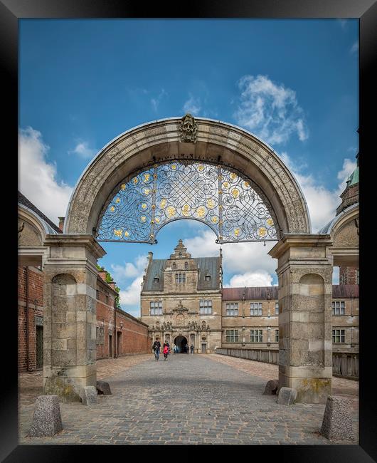 Frederiksborg Castle Stone Archway Framed Print by Antony McAulay