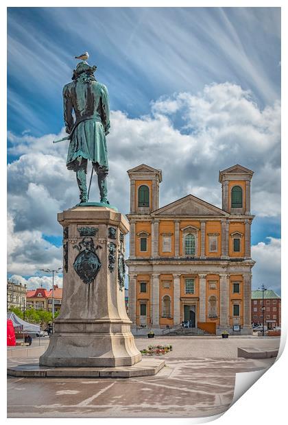 Karlskrona Fredrik Church Print by Antony McAulay