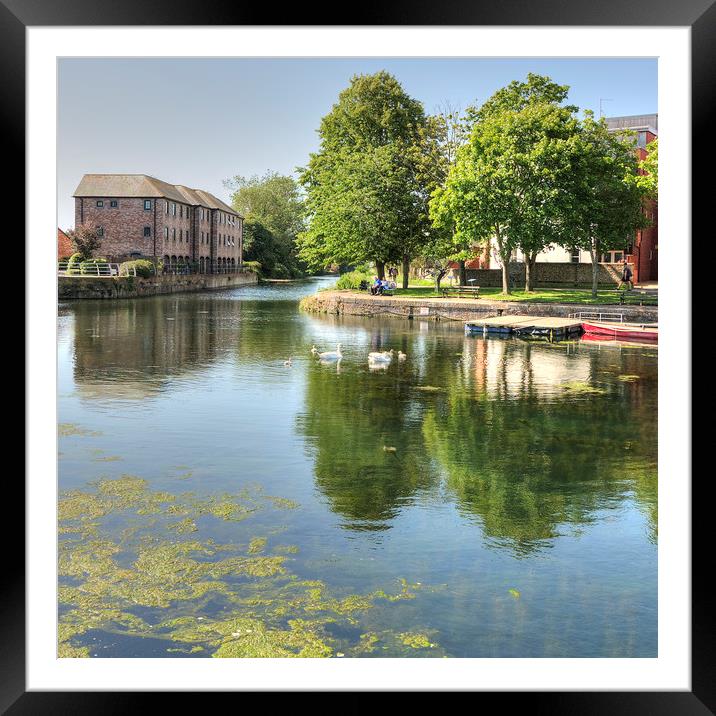 Chichester Canal Basin Framed Mounted Print by Malcolm McHugh