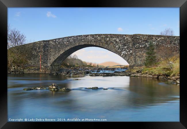 Bridge over River Orchy Framed Print by Lady Debra Bowers L.R.P.S