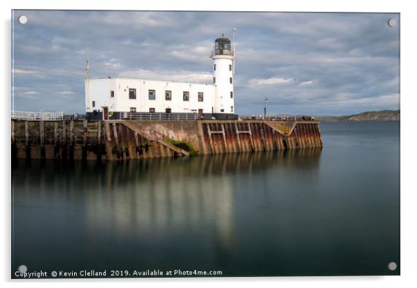 Scarborough Lighthouse Acrylic by Kevin Clelland