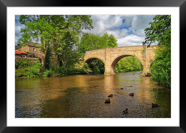 Baslow Bridge & River Derwent                      Framed Mounted Print by Darren Galpin
