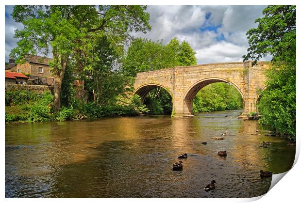 Baslow Bridge & River Derwent                      Print by Darren Galpin