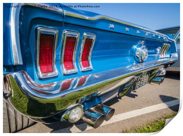 Ford Mustang Print by Stuart C Clarke