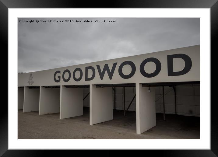 Goodwood Motor Circuit Framed Mounted Print by Stuart C Clarke