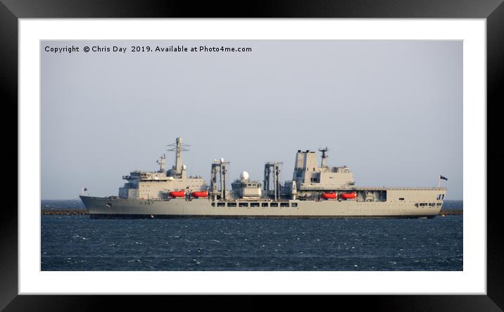 RFA Fort Victoria Framed Mounted Print by Chris Day