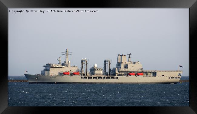 RFA Fort Victoria Framed Print by Chris Day