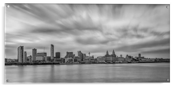 Liverpool Waterfront Panorama Acrylic by Jed Pearson