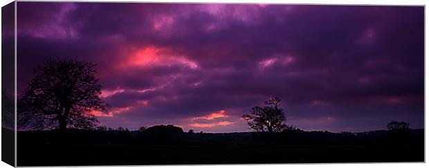 Sunset over windsor park Canvas Print by Doug McRae