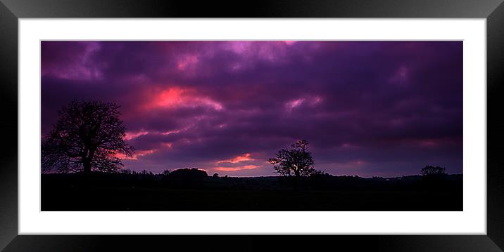Sunset over windsor park Framed Mounted Print by Doug McRae
