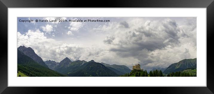 Tarasp Panorama Framed Mounted Print by DiFigiano Photography