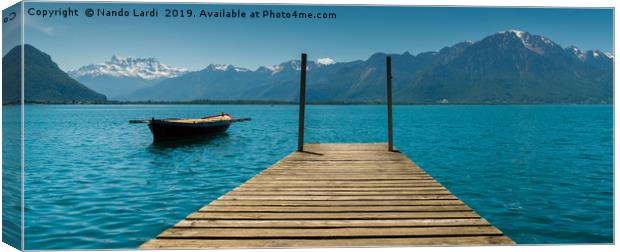 Lake Geneva Canvas Print by DiFigiano Photography