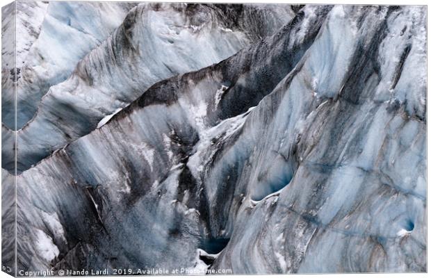 Yanapaccha Glacier Abstract Canvas Print by DiFigiano Photography