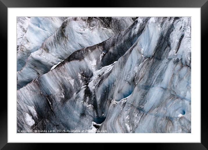 Yanapaccha Glacier Abstract Framed Mounted Print by DiFigiano Photography