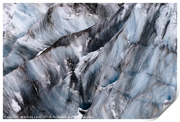 Yanapaccha Glacier Abstract Print by DiFigiano Photography