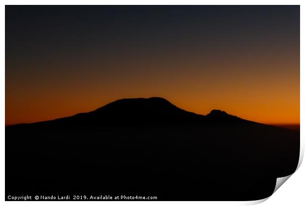 Kilimanjaro Sunrise Print by DiFigiano Photography