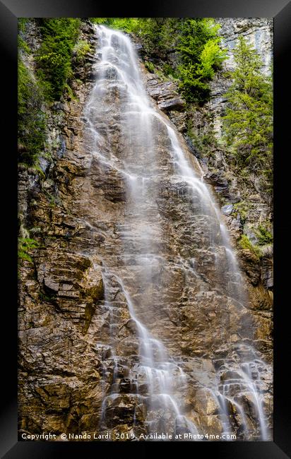 Meadow Lake Falls Framed Print by DiFigiano Photography