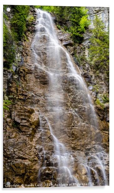 Meadow Lake Falls Acrylic by DiFigiano Photography