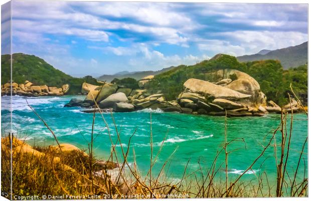 Landscape of Tayrona Nature Park in Colombia Canvas Print by Daniel Ferreira-Leite