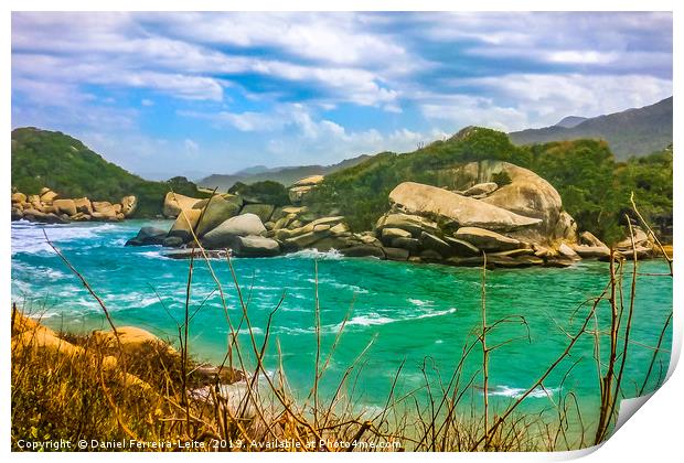 Landscape of Tayrona Nature Park in Colombia Print by Daniel Ferreira-Leite