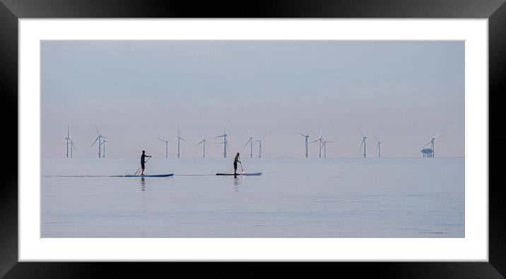 Paddle Power Only Framed Mounted Print by Malcolm McHugh