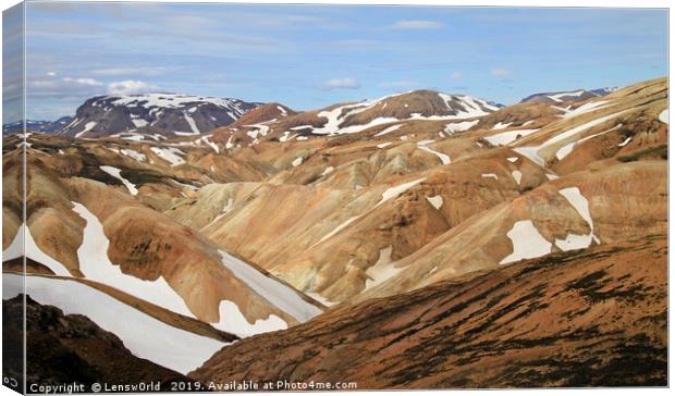 Beautiful and rugged landscape in Iceland Canvas Print by Lensw0rld 
