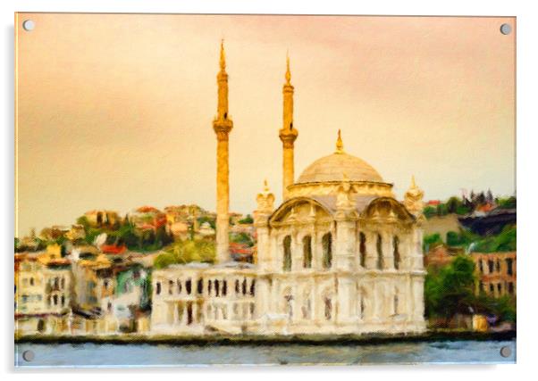 Ortakoy Mosque Acrylic by DiFigiano Photography
