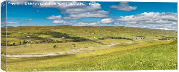 Harwood Farms, Upper Teesdale, Panorama Canvas Print by Richard Laidler