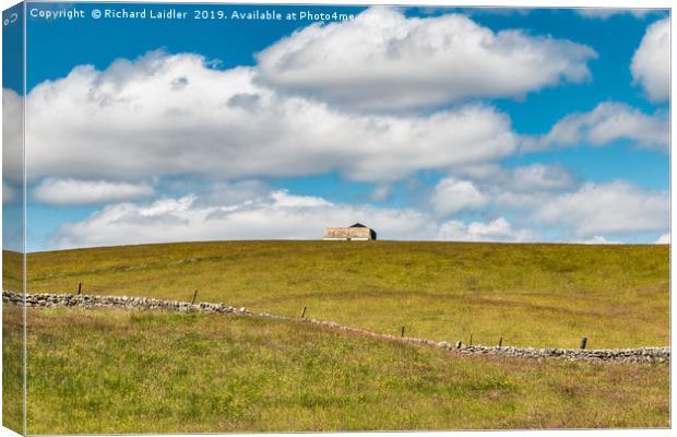 Barns at Lingy Hill, Harwood, Upper Teesdale Canvas Print by Richard Laidler