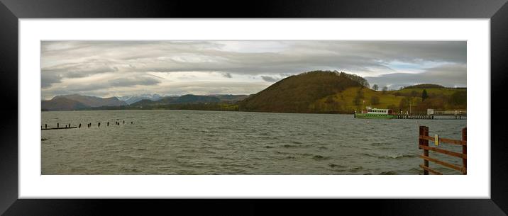 Ullswater panoramic Framed Mounted Print by graham young