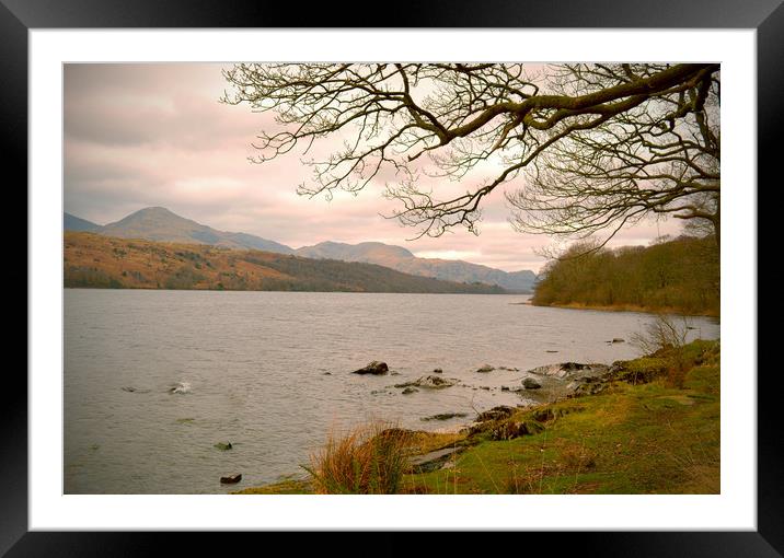 Coniston Water Framed Mounted Print by graham young