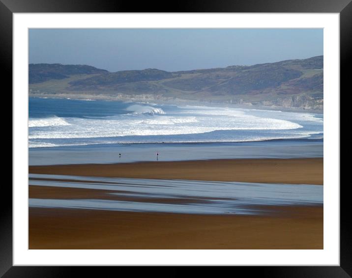 Woolacombe Beach Framed Mounted Print by graham young
