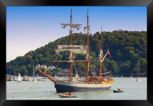 The Kaskelot at Dartmouth                          Framed Print by Paul F Prestidge