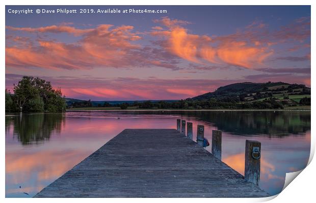 Sunset Reflections Print by Dave Philpott