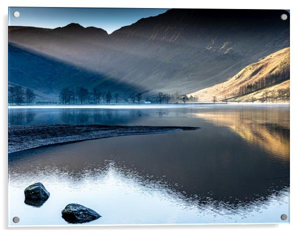 Sunrise at Buttermere Acrylic by Robbie Spencer