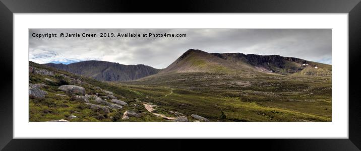Cairngorm's Northern Corries Framed Mounted Print by Jamie Green