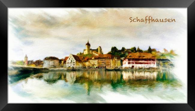 Schaffhausen Cityscape 1 Framed Print by DiFigiano Photography