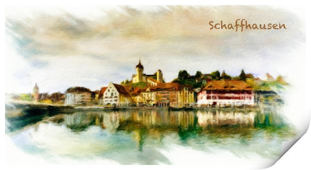 Schaffhausen Cityscape 1 Print by DiFigiano Photography
