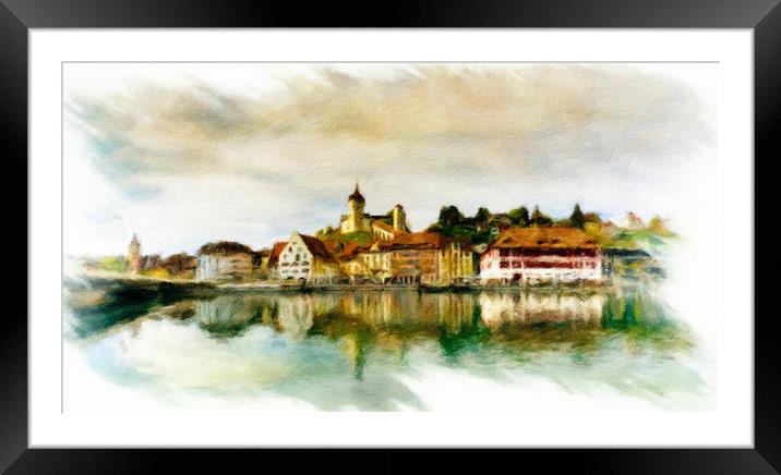 Schaffhausen Cityscape 2 Framed Mounted Print by DiFigiano Photography