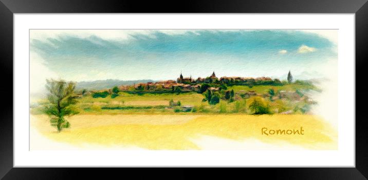 Romont Cityscape 1 Framed Mounted Print by DiFigiano Photography