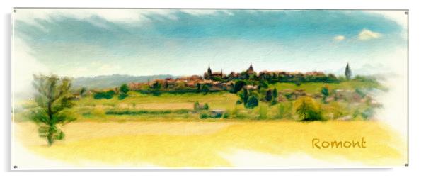 Romont Cityscape 1 Acrylic by DiFigiano Photography