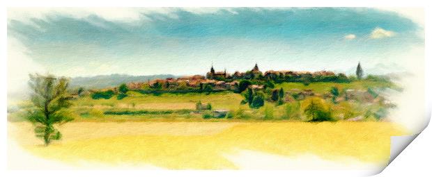 Romont Cityscape 2 Print by DiFigiano Photography