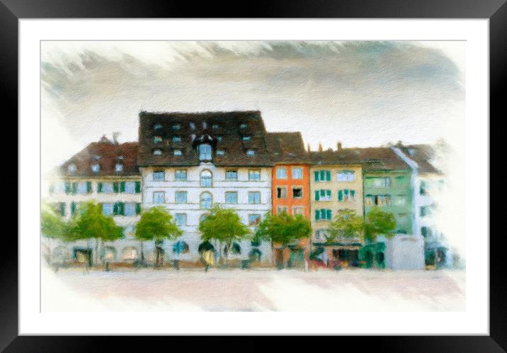 Schaffhausen Cityscape 4 Framed Mounted Print by DiFigiano Photography